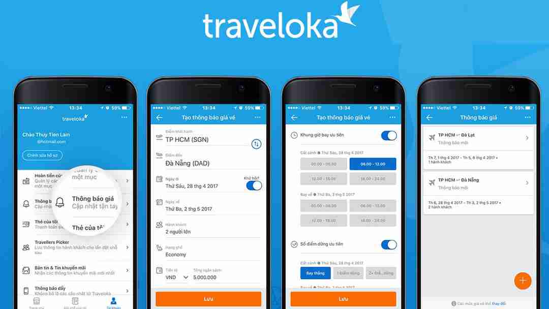 Đặt phòng khách sạn ngay thông qua Traveloka